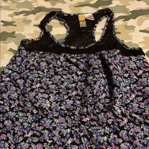 Mimi chica tank top, floral print, size S